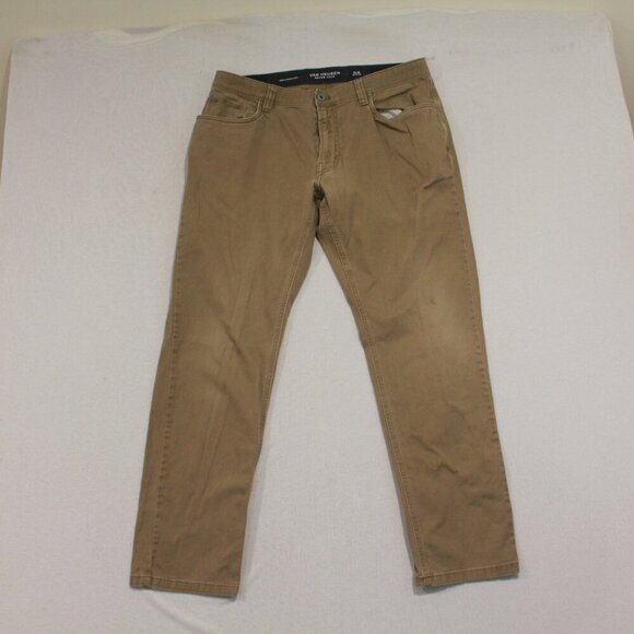Van Heusen Other - Van Heusen Men Tan Chino Shorts Never Tuck Slim Size 32X30